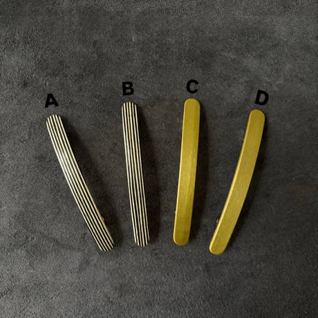 [KOSTKAMM]  Natural Wood Extra Slender Shape hair clip  6cm