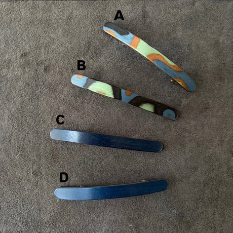 [KOSTKAMM]  Natural Wood Extra Slender Shape hair clip  6cm