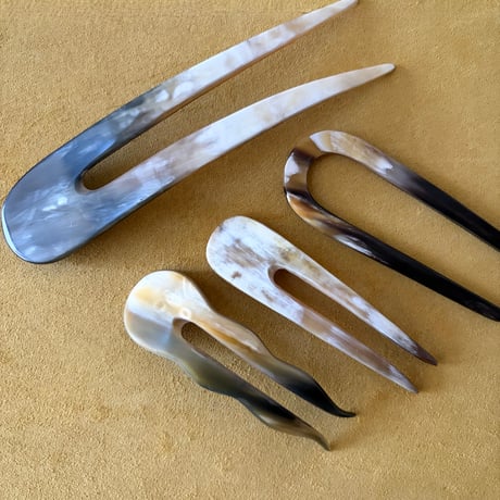 [KOSTKAMM]   Horn Hair Sticks / Short / 9432
