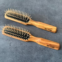 [KOSTKAMM]  Olive Wood Slender Hair Brush / 21cm /  オリーブウッド スレンダー型ブラシ / 4507