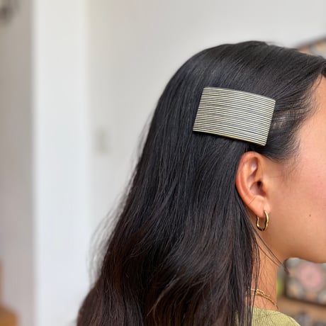[KOSTKAMM] Natural Wood Hair Clip /  Recatanguiar / 6cm