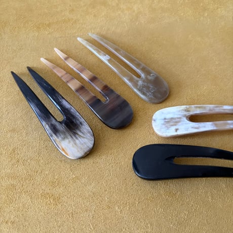 [KOSTKAMM]   Horn Hair Sticks / Short / 9431