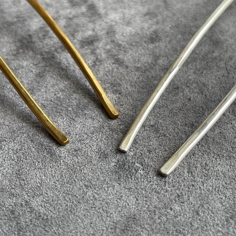 [ cinq  ] hair stick / brass / silver