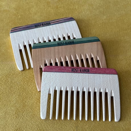 [KOSTKAMM]  Wooden Pocket Comb /  Ex wide 10b