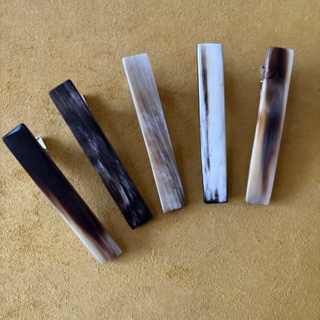 [KOSTKAMM] Rectangular Horn alligator clip / 7.5cm
