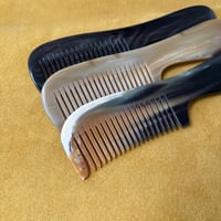 [KOSTKAMM]  Horn Comb with Handle / Wide / 17.5cm / 60H