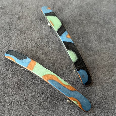 [KOSTKAMM]  Natural Wood Extra Slender Shape hair clip  6cm