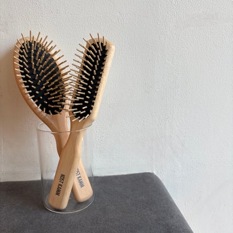 [KOSTKAMM]  Waxed Beech Wood Slender Hair Brush  / 21.5cm / スレンダー型ブラシ / 4500