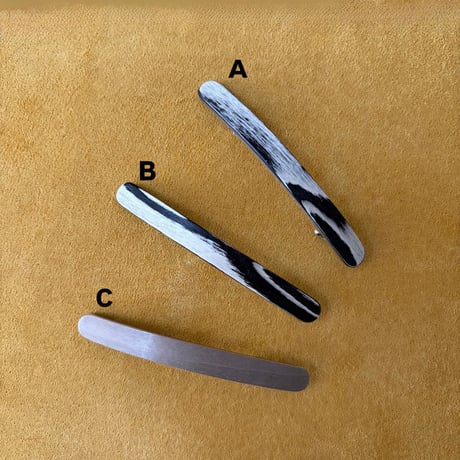 [KOSTKAMM]  Natural Wood Extra Slender sharp hair clip 6cm