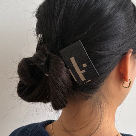 [KOSTKAMM] Natural Wood Hair Clip /  Recatanguiar / 6cm