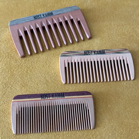 [KOSTKAMM]  Wooden Mini Pocket Comb /  19b
