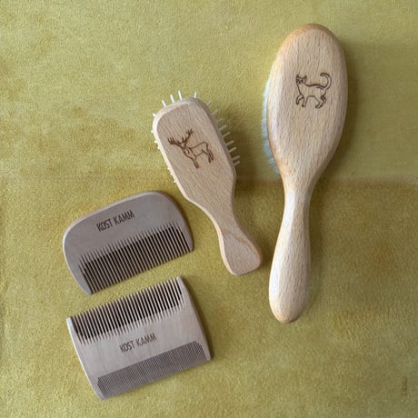 [KOSTKAMM]  Waxed Beech Wood Baby Brush /ベビーブラシ39