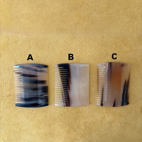 [KOSTKAMM]  Horn Comb / Narrow x Wide 8x6cm / 230H