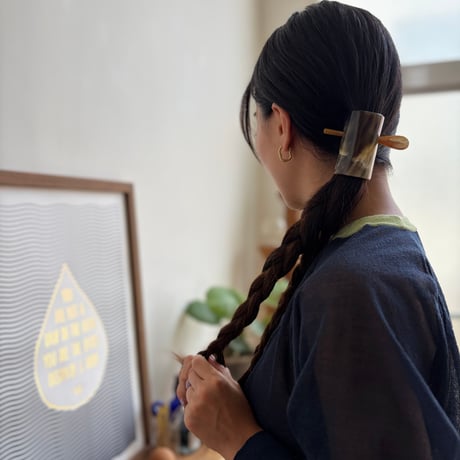 [KOSTKAMM]  Horn Hair Clip with Stick / 9438