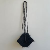 [ pips ] wool handwoven UFO  bag / Black