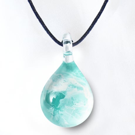 【夏限定】Emerald Wave＜海の謌 umi no uta  GLASS JEWELRY＞ [UPMW-018]