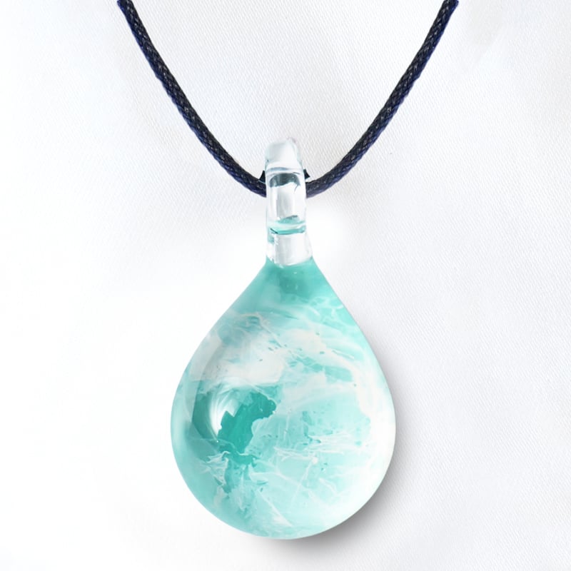 夏限定】Emerald Wave＜海の謌 umi no uta GLASS JEWELRY