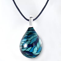 【夏限定】Leaf Pattern＜海の謌 umi no uta  GLASS JEWELRY＞ [UPMW-007]