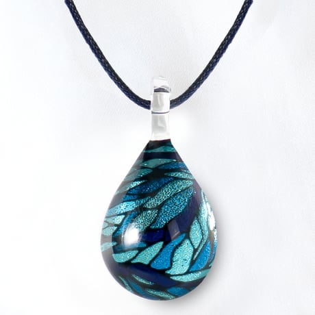 【夏限定】Leaf Pattern＜海の謌 umi no uta  GLASS JEWELRY＞ [UPMW-007]