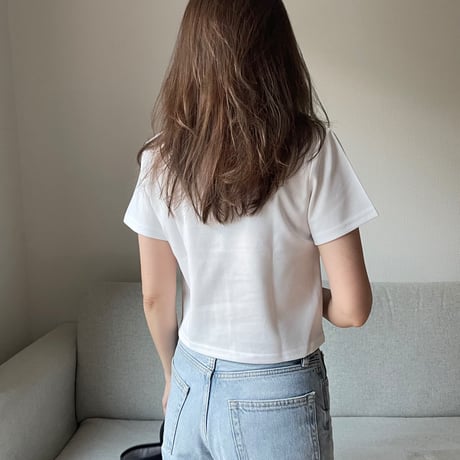 Heart plate t-shirts(White)