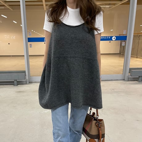 Knit camisole (gray)
