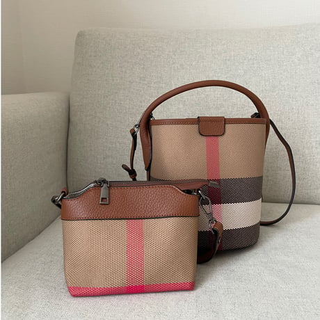 One sholder bucket bag(Brown)