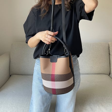 One sholder bucket bag(Black)