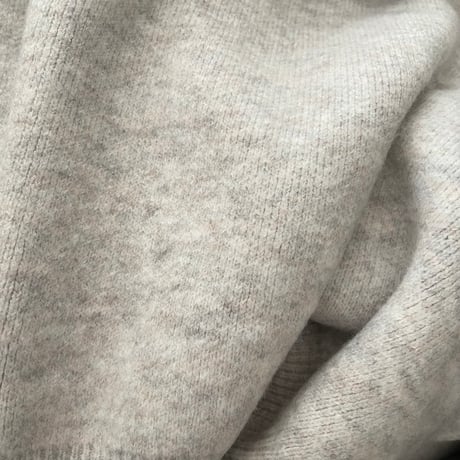 Over size wool knit(oatmeal)