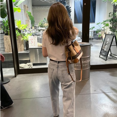 Leather 2way sholder bag