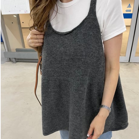 Knit camisole (gray)
