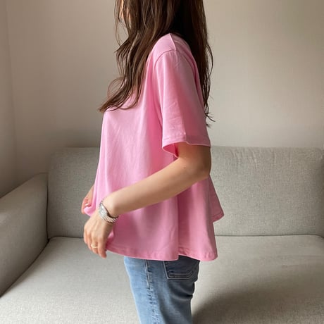 Flare cotton tops(Pink)