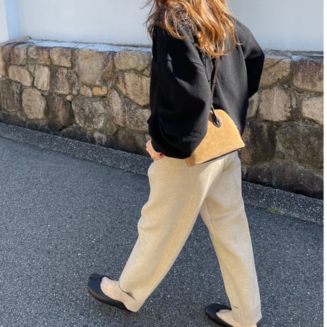 Rollup knit pants(beige)