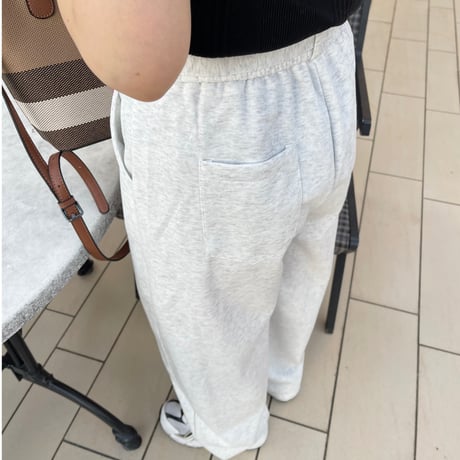 Ribbon sweat pants(oatmeal)