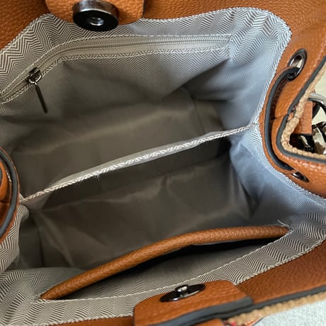 Leather 2way sholder bag