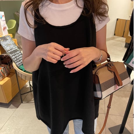 Knit camisole(Black)