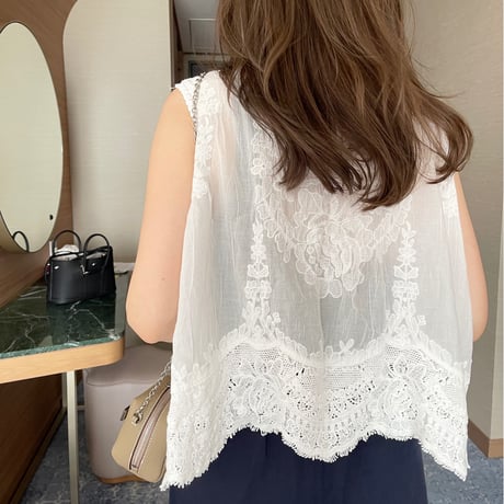 Cotton lace tops