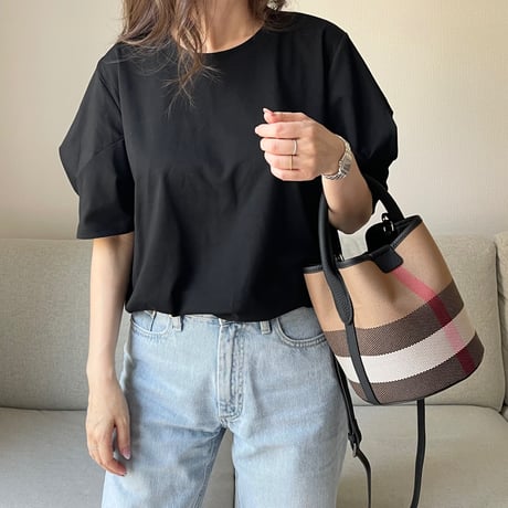 One sholder bucket bag(Black)