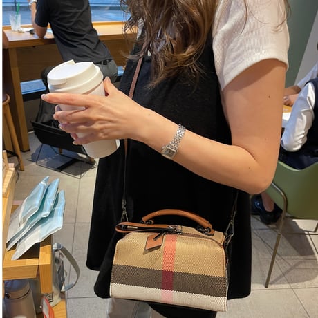 Leather cocoon bag