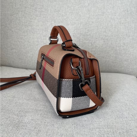 Leather cocoon bag