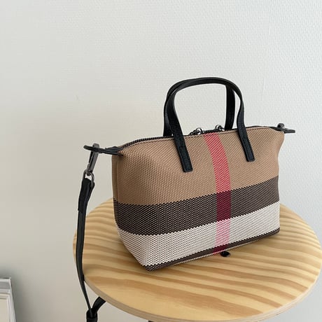 Leather  tote bag(Black)