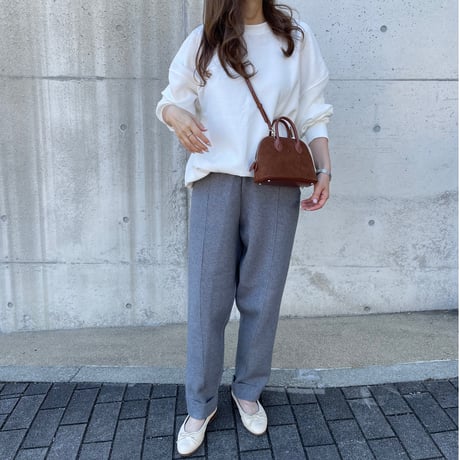 Rollup knit pants(Gray)