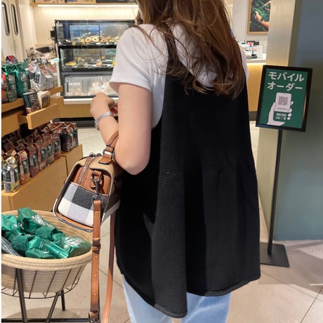 Knit camisole(Black)