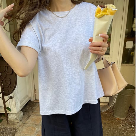 Flare cotton tops(Light gray)