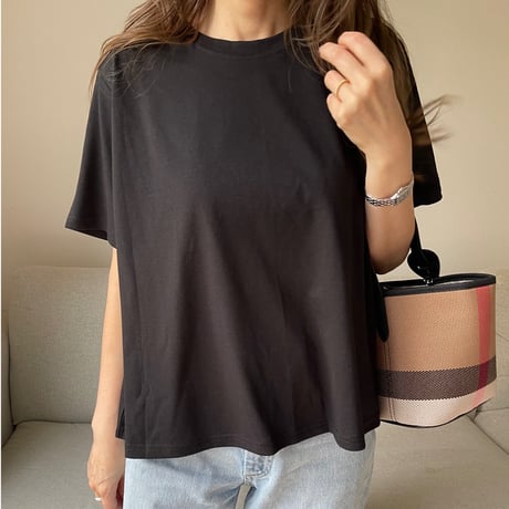 Flare cotton tops(Black)