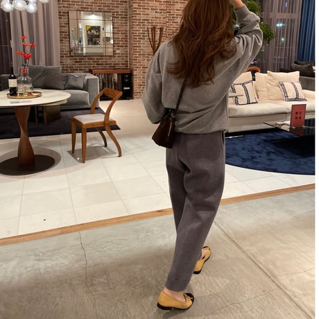 Rollup knit pants(Gray)