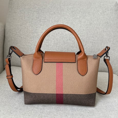 Leather mini boston bag