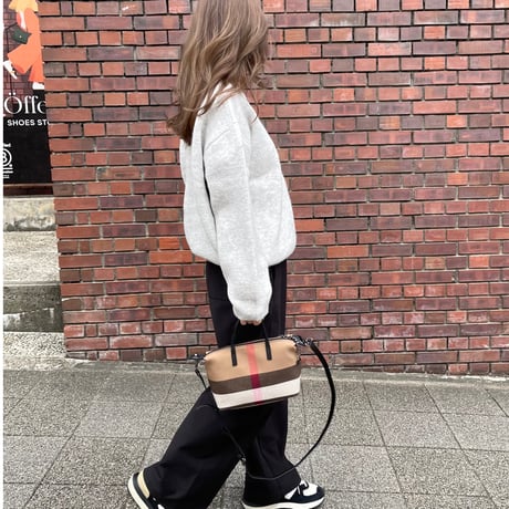 Leather  tote bag(Black)