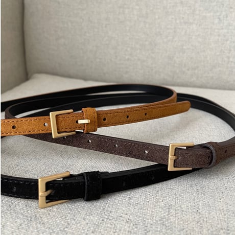Suede leather velt