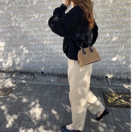 Rollup knit pants(beige)