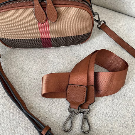 2way leather oval bag